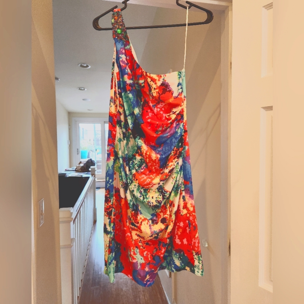 JS Boutique,  size 12, multicolored, wedding attendant dress